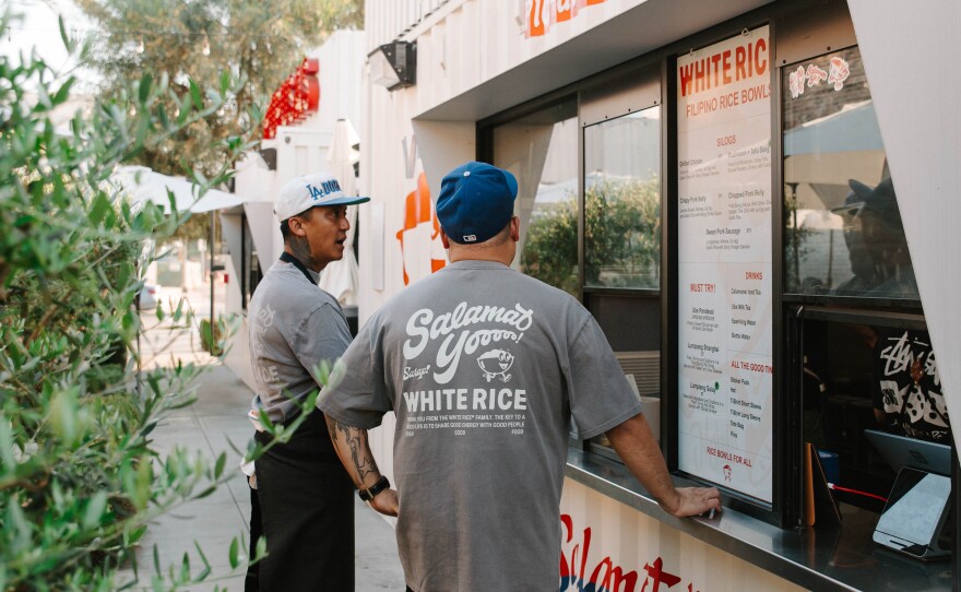 Phillip Esteban at the opening of his new restaurant in Montebello. 4 October 2024