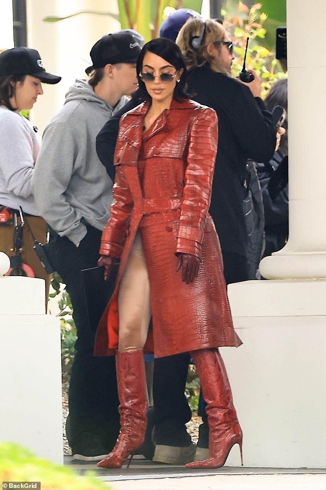 Kim Kardashian served up serious 'sexy lawyer' vibes in a stunning new look from the set of Ryan Murphy's highly anticipated series All¿s Fair