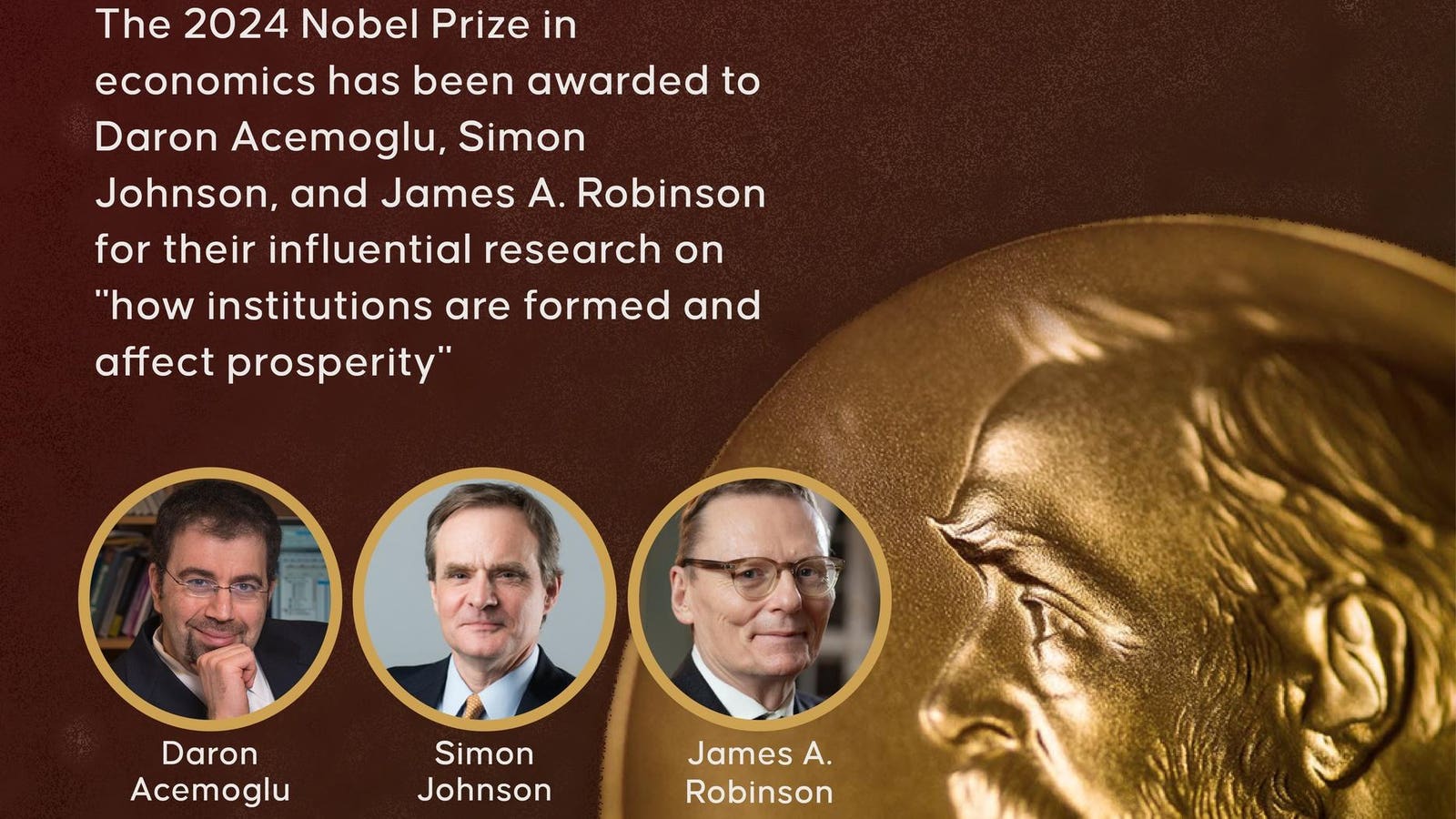 Three immigrants to America win the 2024 Nobel Prize in Economics